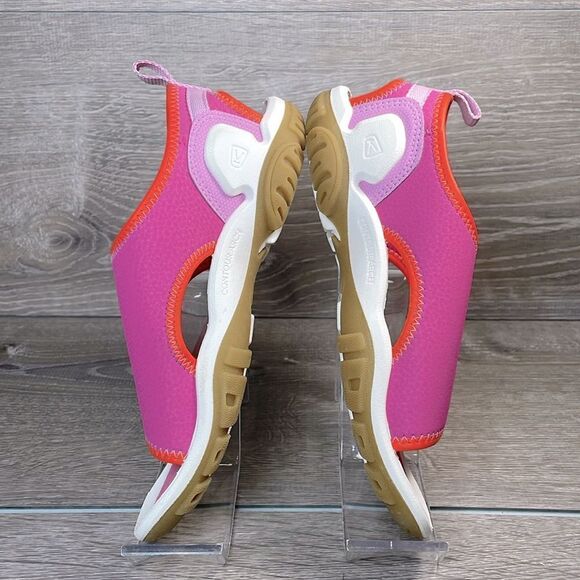 Keen Knotch River Little Girl Sz 2 Pink Purple Orange White Open Toe Sandals - Picture 9 of 12